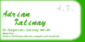 adrian kalinay business card